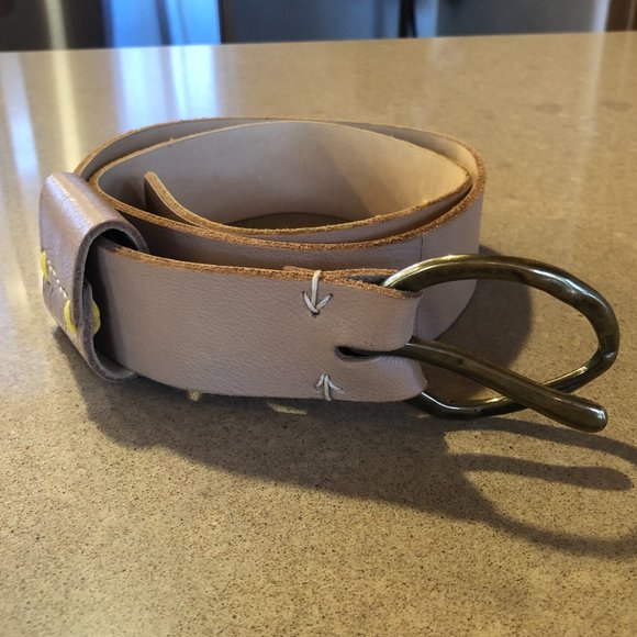 49 SQ Miles - RISSETTO - SALT OF THE EARTH Belt - M - Natural - Italian Leather main image 2